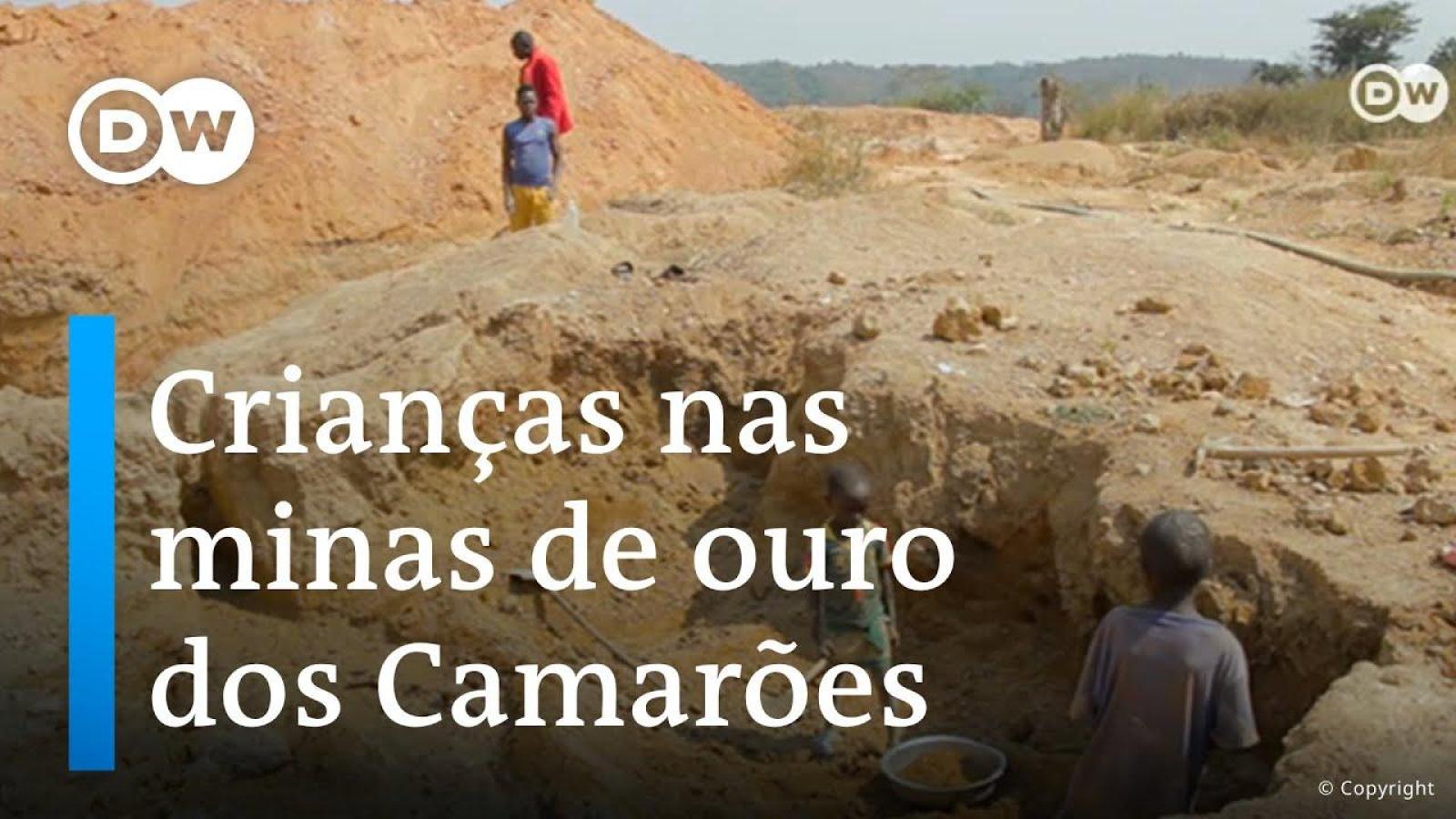 Crianças nas minas de ouro da Mongólia