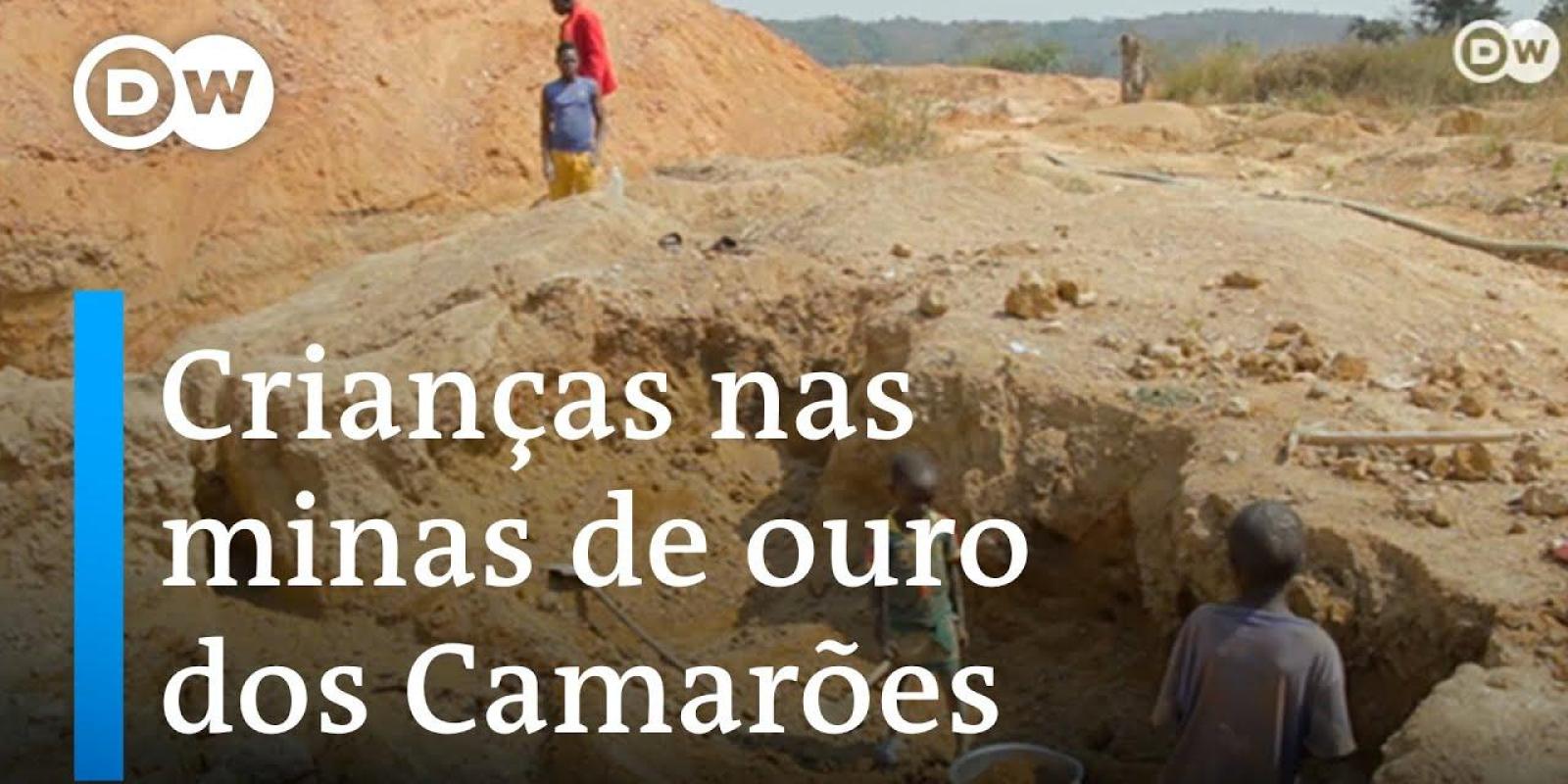 Crianças nas minas de ouro da Mongólia